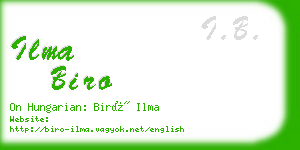 ilma biro business card